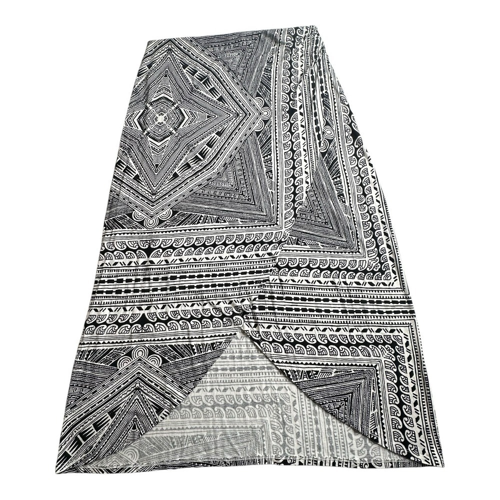 Maeve Monochrome Geometric Print Maxi Skirt